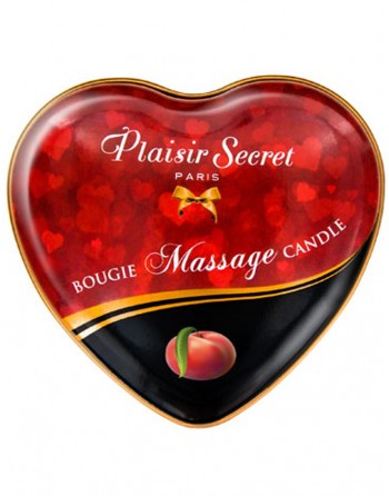 Mini bougie de massage pêche de vigne boîte coeur 35ml - CC826069