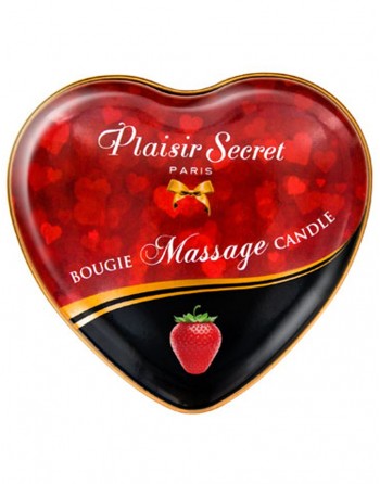 Mini bougie de massage fraise boîte coeur 35ml - CC826064