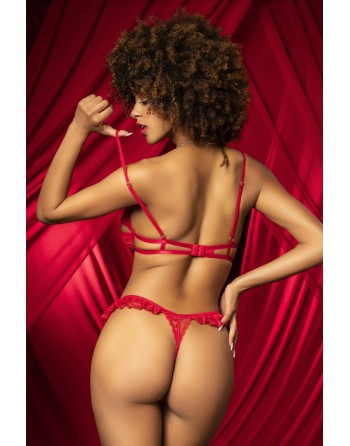 Ensemble deux pièces rouge CŒUR - MAL8725RED