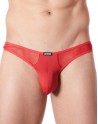 String rouge sexy avec fine résille - LM805-57RED