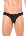 Slip noir rayé opaque et transparent - LM2906-61BLK