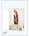 Bodystocking résille noire avec fine bretelles - Le Numéro 6 - Collection Bodystocking - CM99006