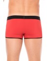 Mini-Pants rouge échancré avec zip - LM2003-68RED