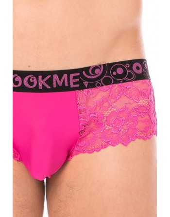 Mini-Pant magenta en dentelle délicate - LM2006-68MAG