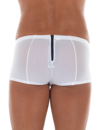 Mini Pant blanc avec double zip Wiz - LM16-68WHT