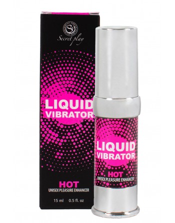 Liquide vibrant effet chauffant arôme fraise à la crème unisexe 15ml