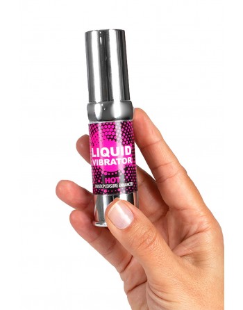 Liquide vibrant effet chauffant arôme fraise à la crème unisexe 15ml