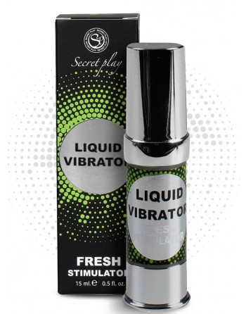 Liquide vibrant effet frais à la menthe unisexe 15ml